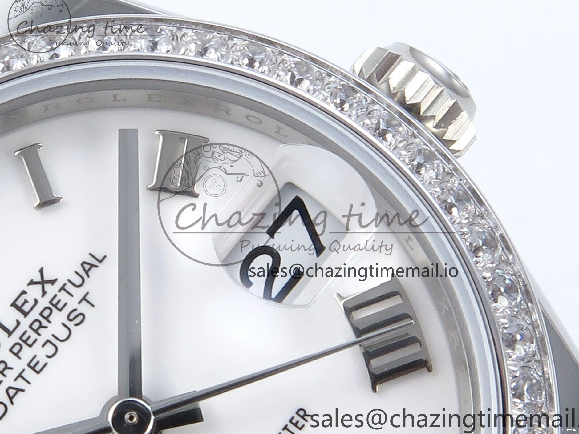 Bezel 904L Steel Dial Edition Bracelet 31 on ETA White 2688 DateJust ARF Diamonds 1:1 Best SS 278384RBR Jubilee Roman 0109